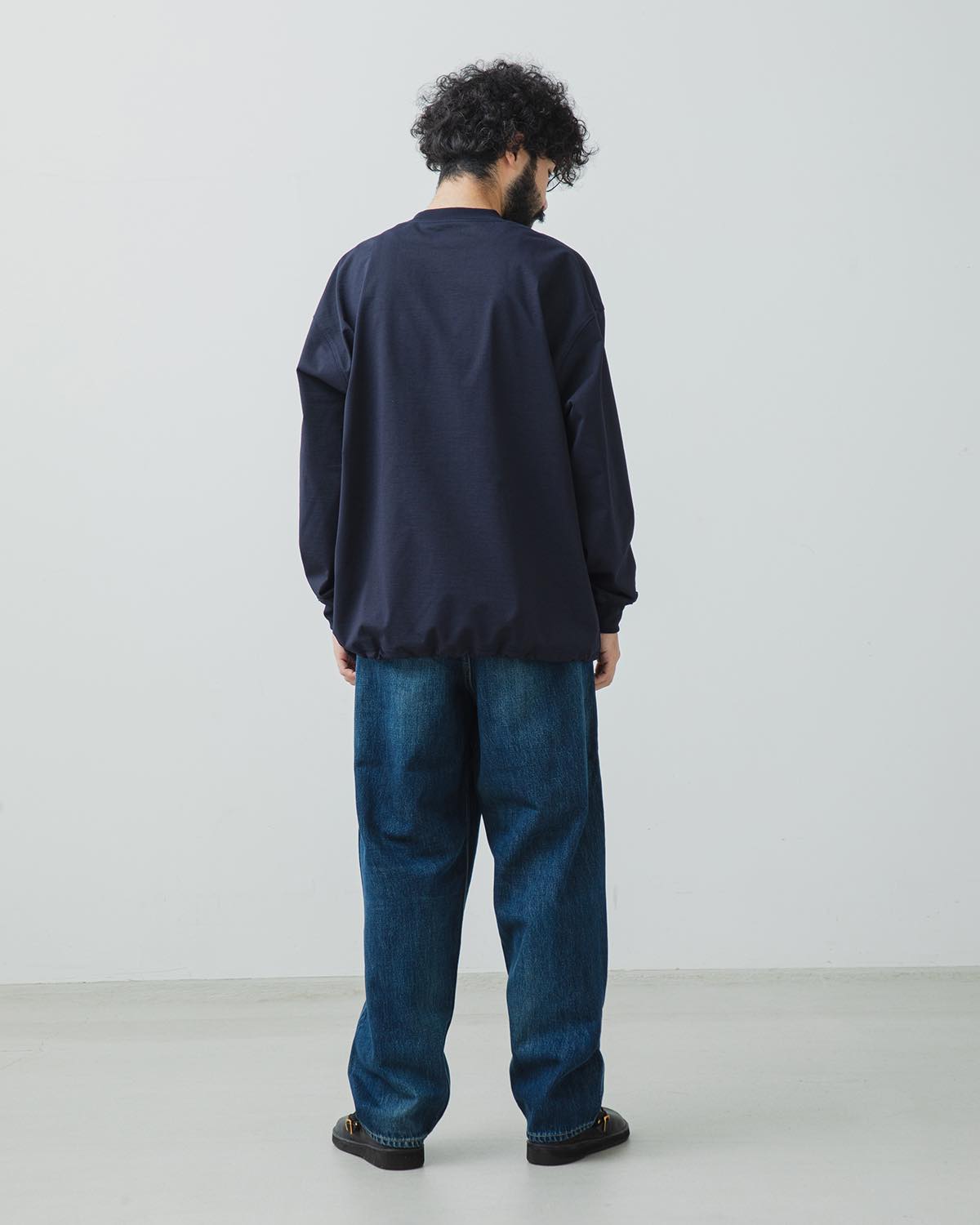 SELVAGE DENIM TWO TUCK TAPERED PANTS