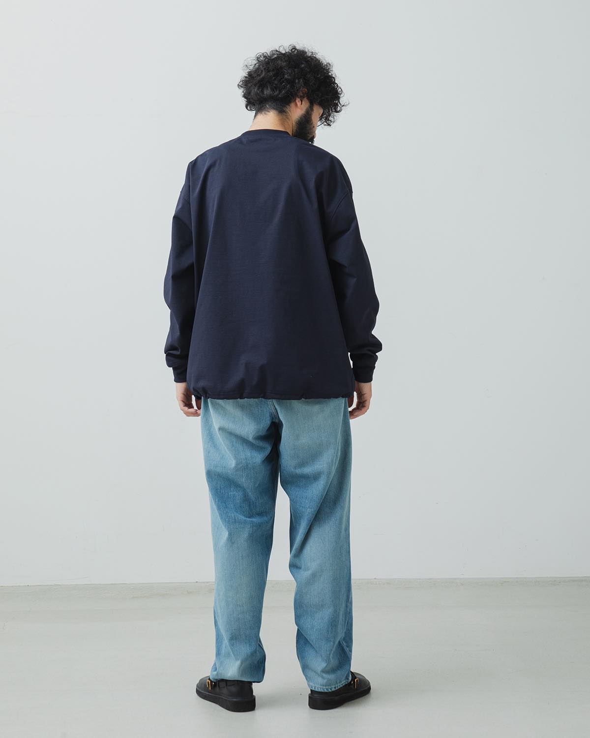 SELVAGE DENIM TWO TUCK TAPERED PANTS