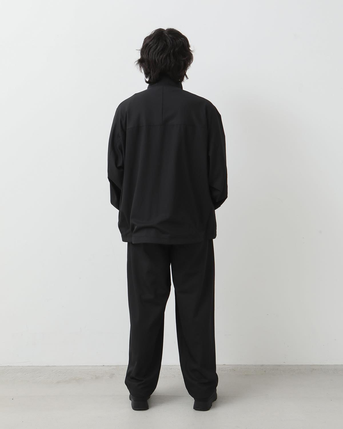 WOOL NYLON GABARDINE TRACK PANTS