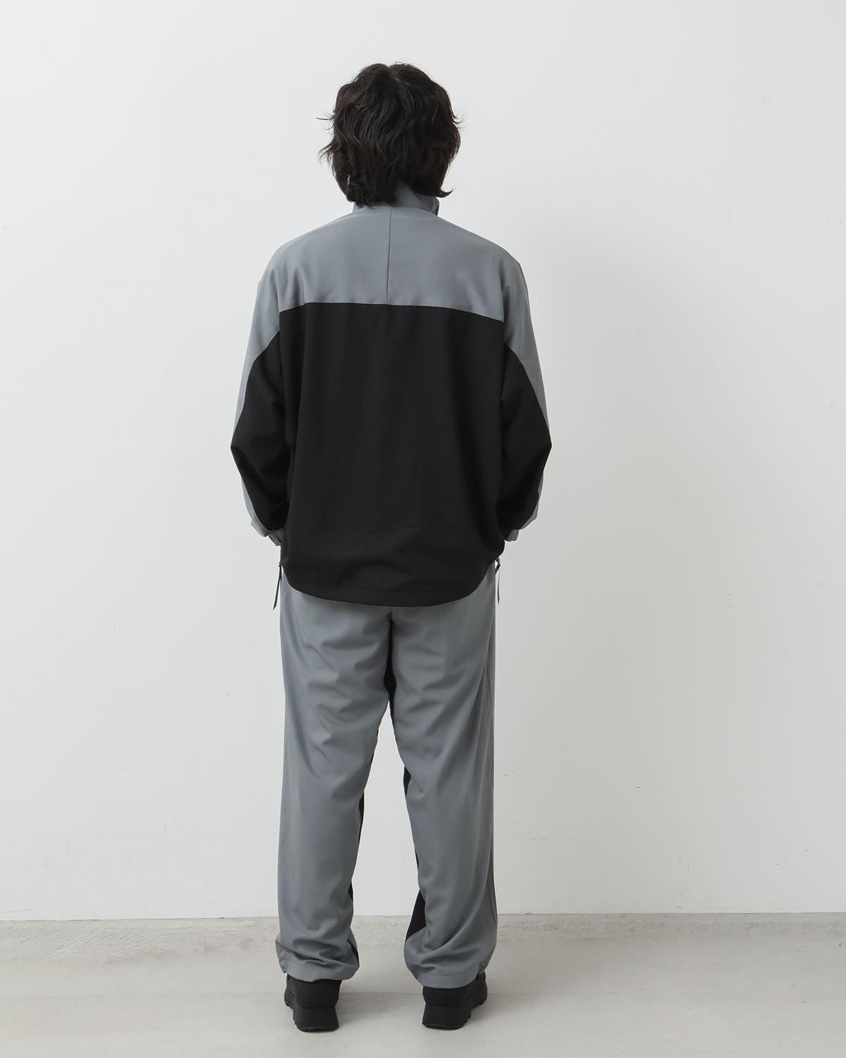 WOOL NYLON GABARDINE TRACK PANTS