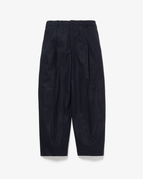 WOOLY COTTON TWILL WIDE TAPERED SLACKS – COVERCHORD