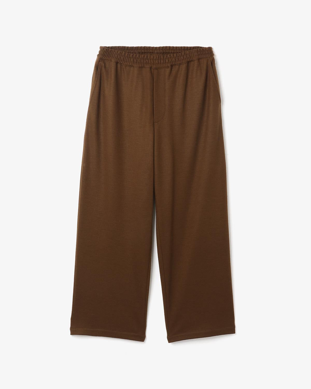 WOOL SMOOTH FLANNEL EASY WIDE PANTS