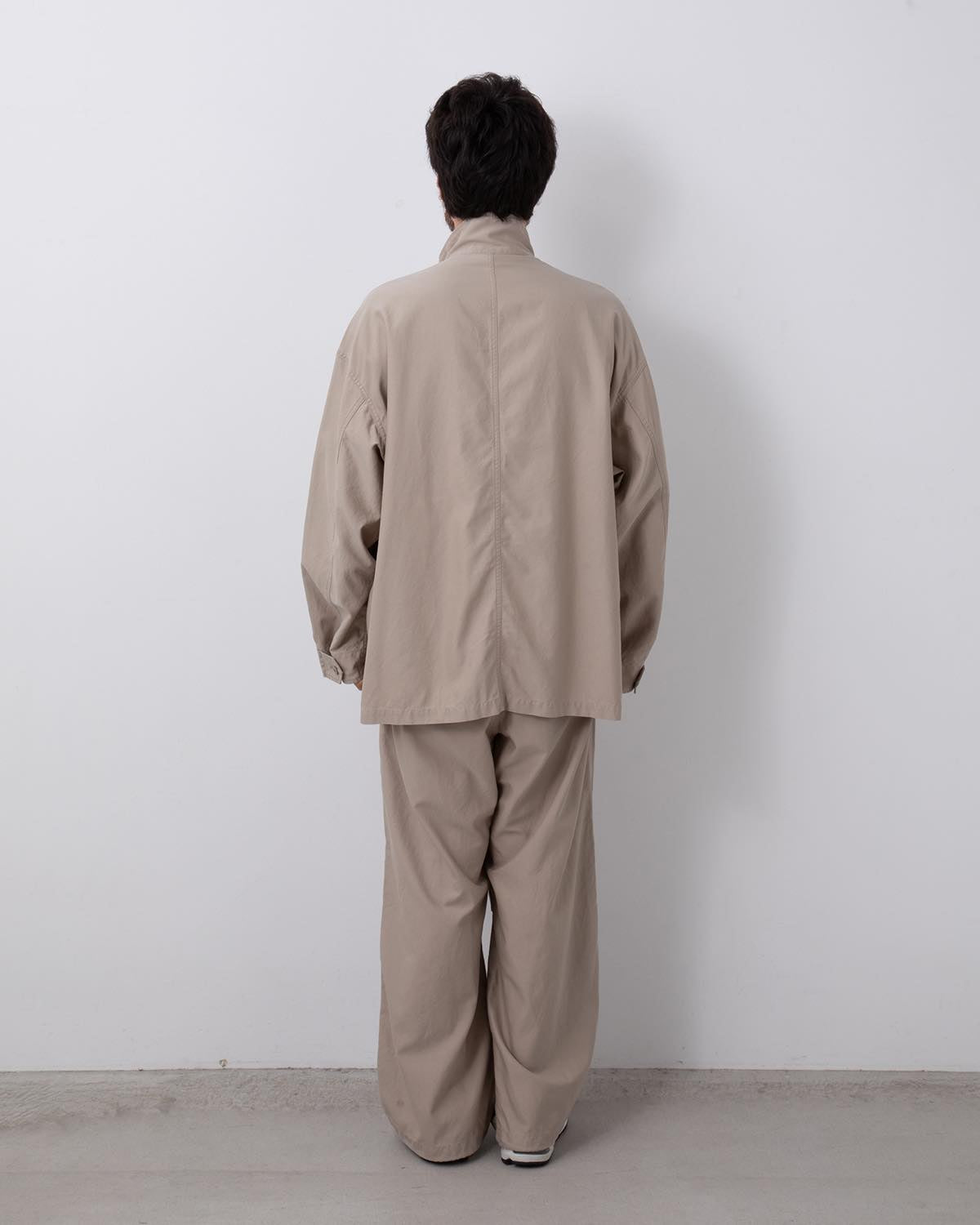 COTTON CUPRO BACK SATIN MILITARY PANTS