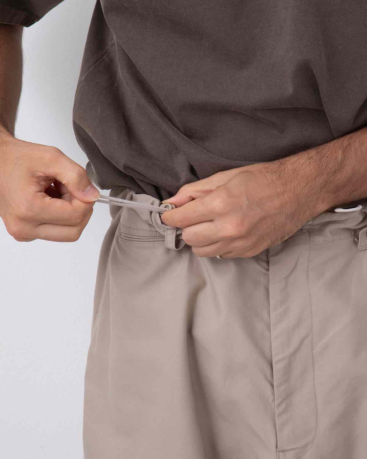 COTTON CUPRO BACK SATIN MILITARY PANTS