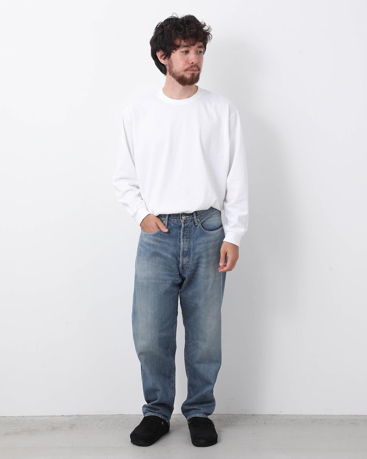 SELVAGE DENIM FIVE POCKET TAPERED PANTS