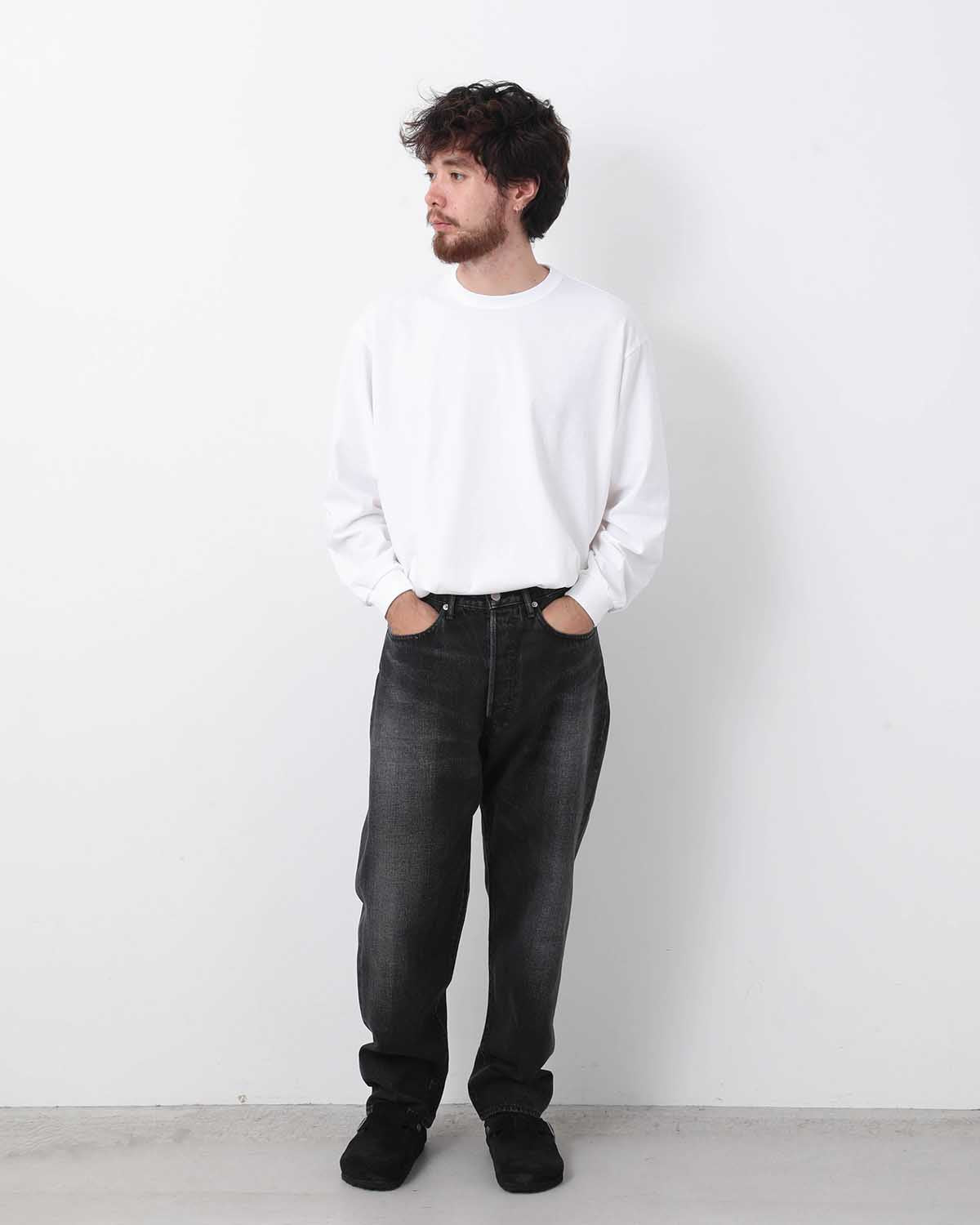 SELVAGE DENIM FIVE POCKET TAPERED PANTS