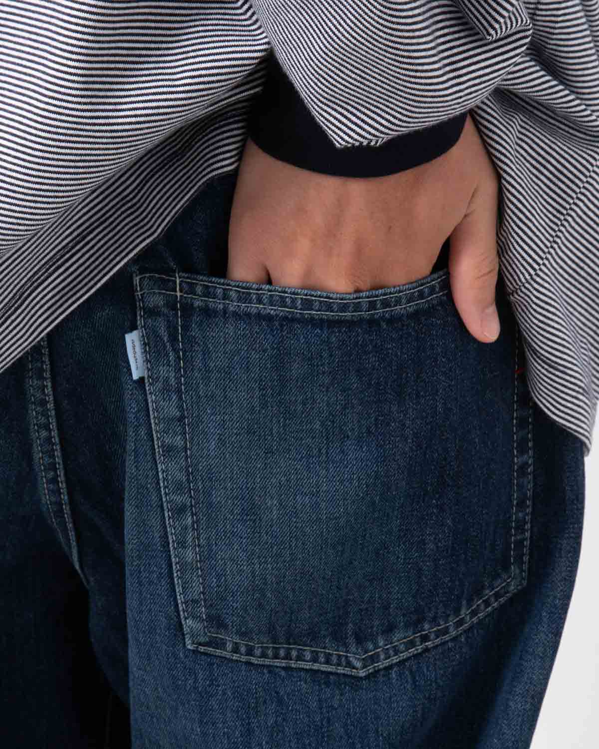 SELVAGE DENIM FIVE POCKET TAPERED PANTS