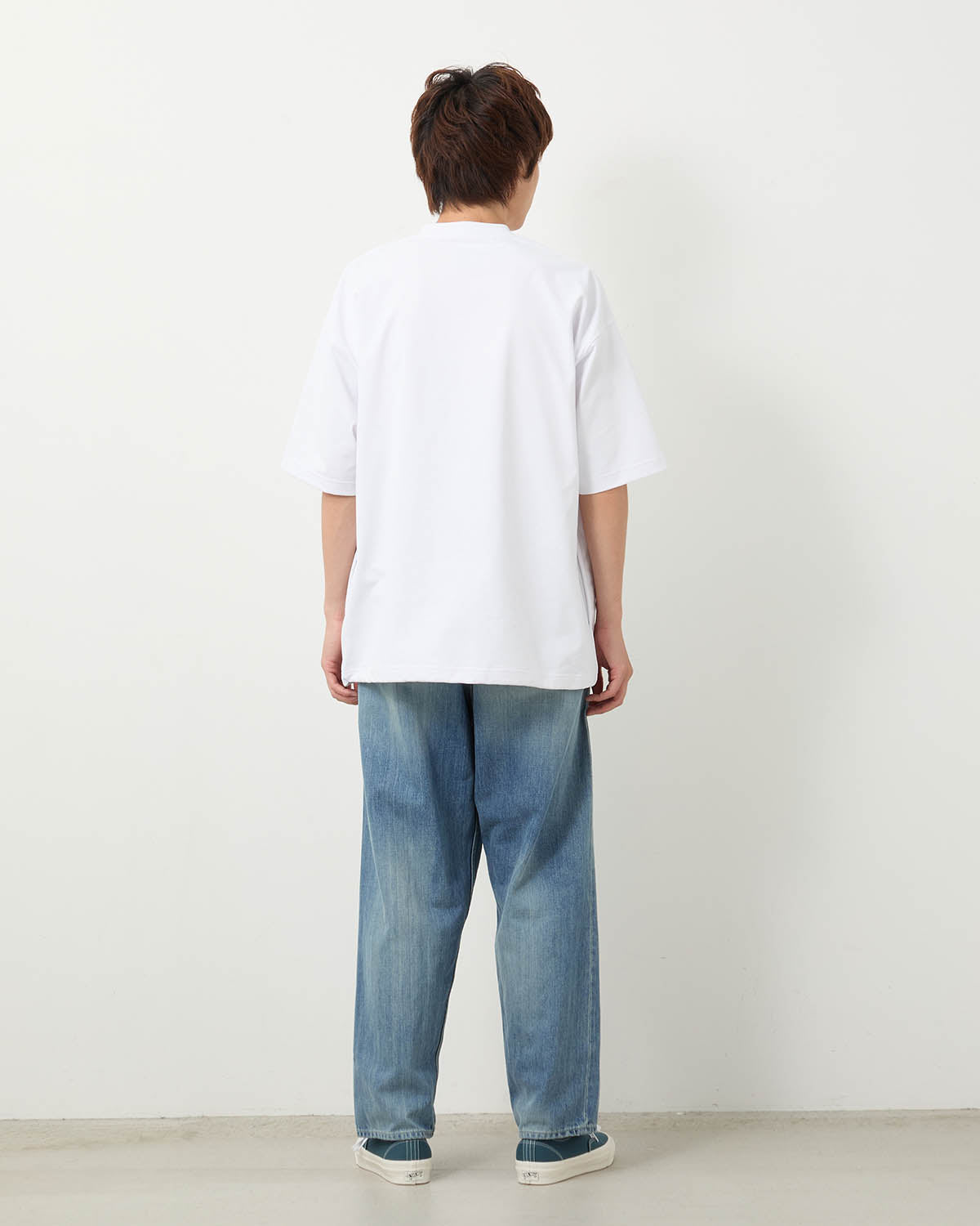 SELVAGE DENIM TWO TUCK TAPERED PANTS