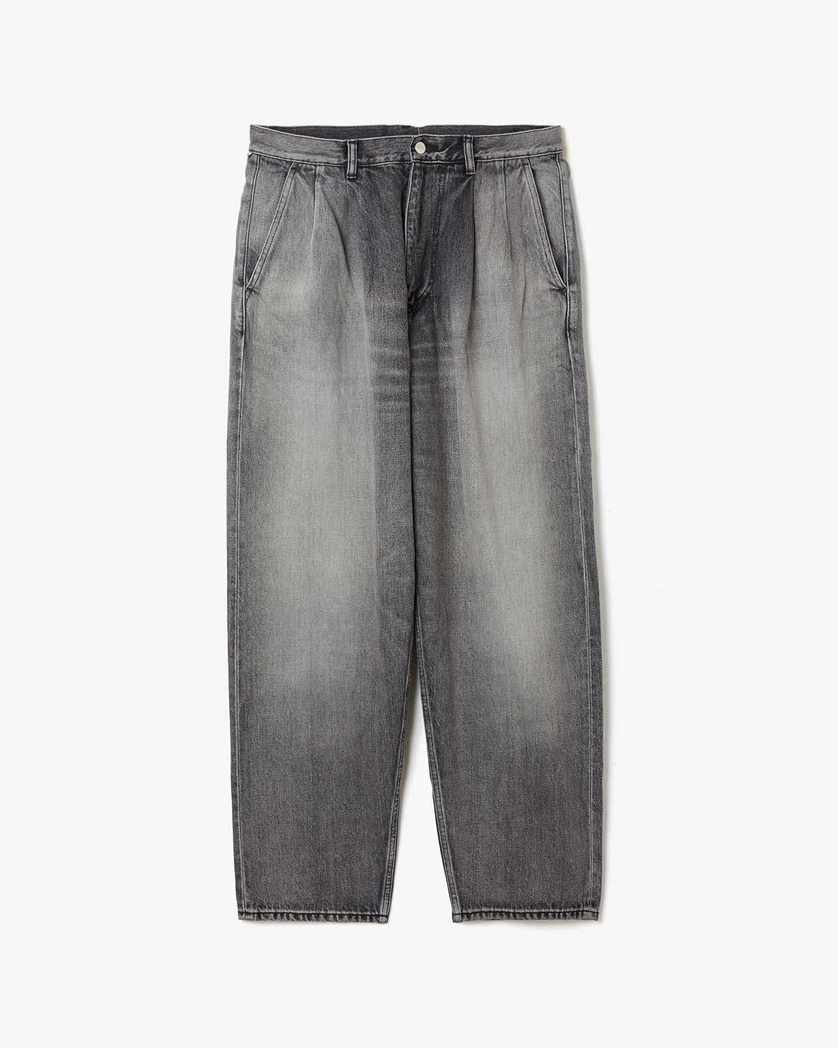 SELVAGE DENIM TWO TUCK TAPERED PANTS