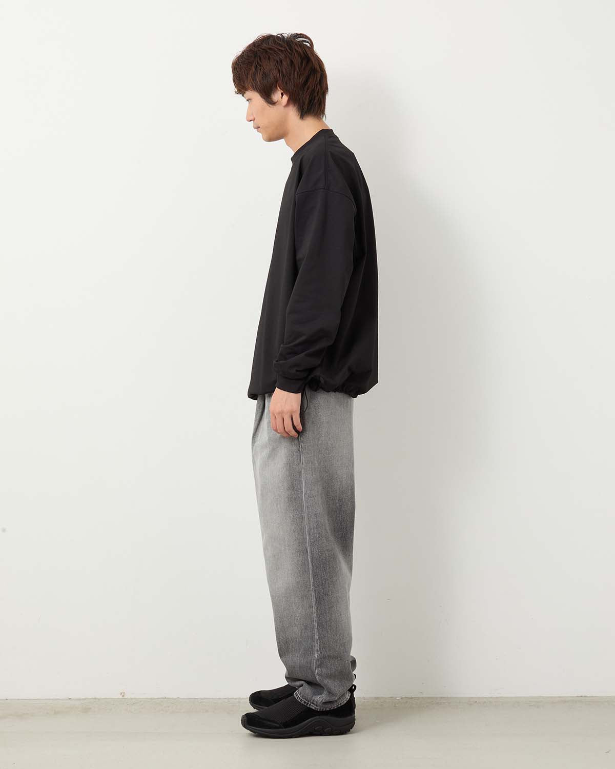 SELVAGE DENIM TWO TUCK TAPERED PANTS