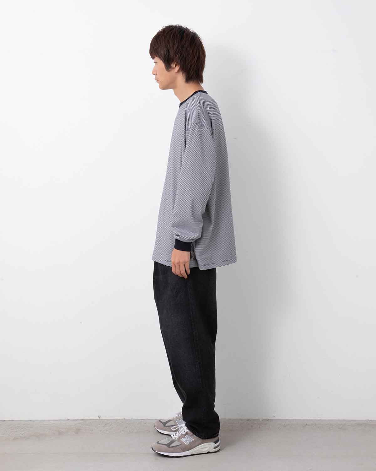 SELVAGE DENIM TWO TUCK TAPERED PANTS