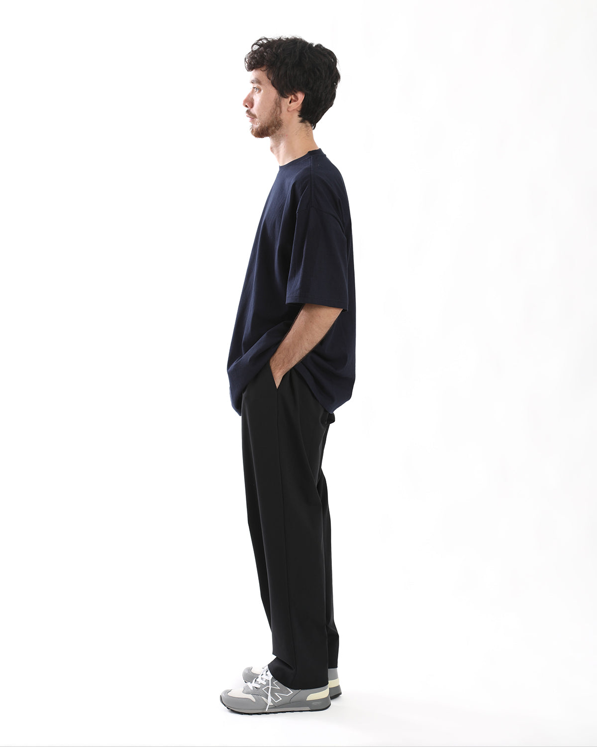 COMPACT PONTE WIDE TAPERED CHEF PANTS