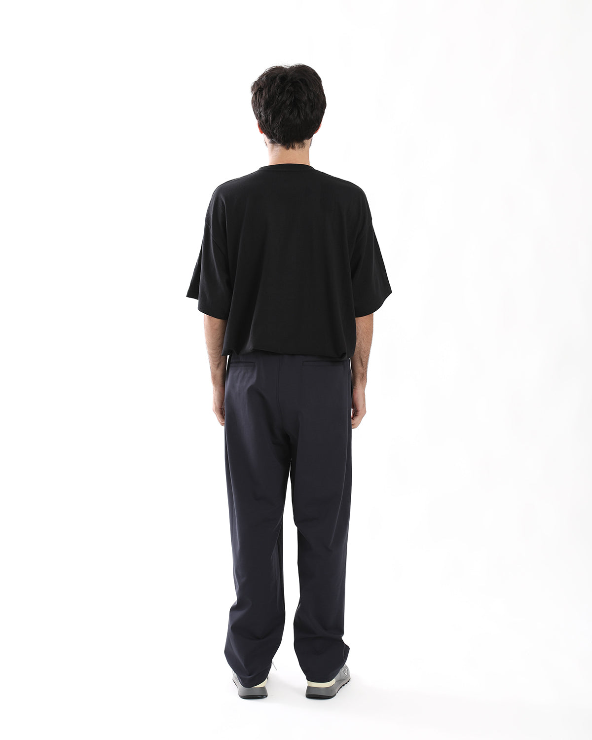 COMPACT PONTE WIDE TAPERED CHEF PANTS