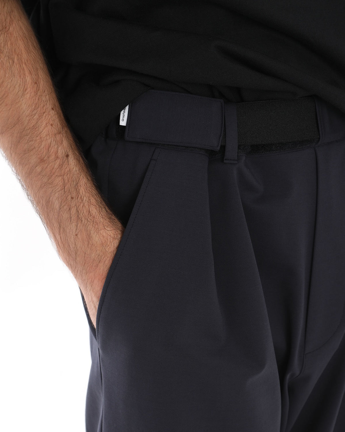 COMPACT PONTE WIDE TAPERED CHEF PANTS