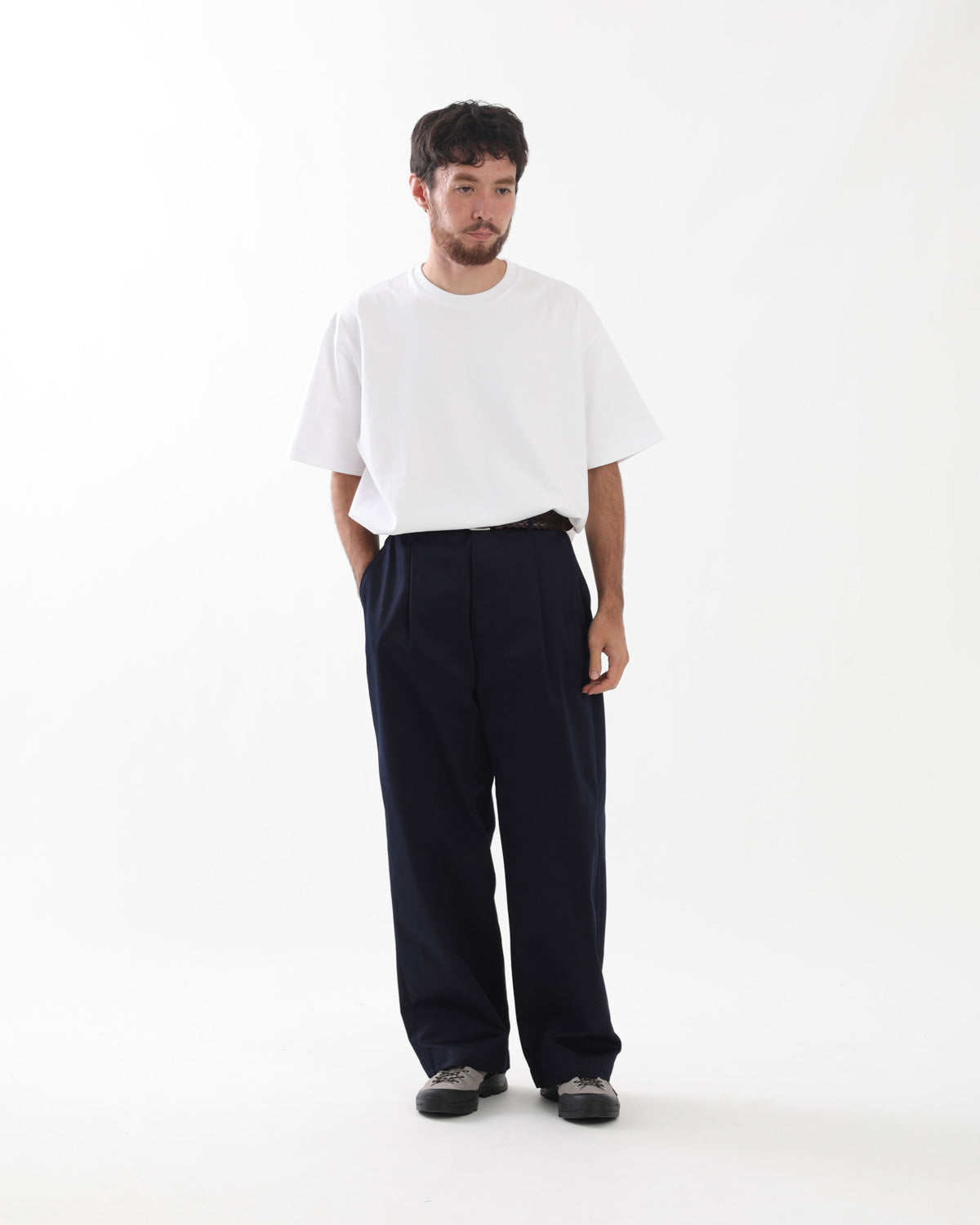 WESTPOINT CHINO WIDE STRAIGHT TROUSERS