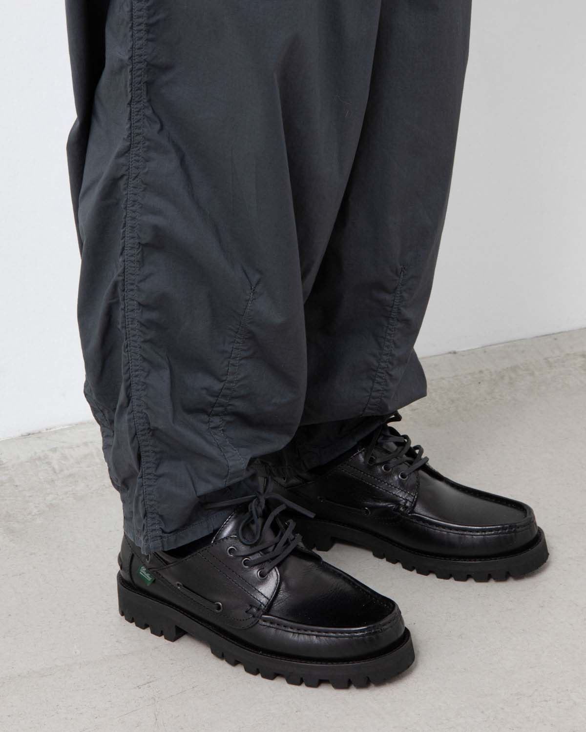 GARMENT DYED TYPEWRITER PARACHUTE PANTS