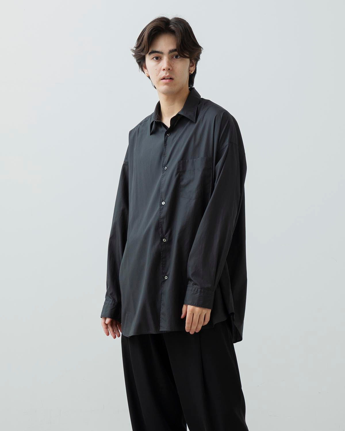 BROAD L/S OVERSIZED REGULAR COLLAR SHIRT