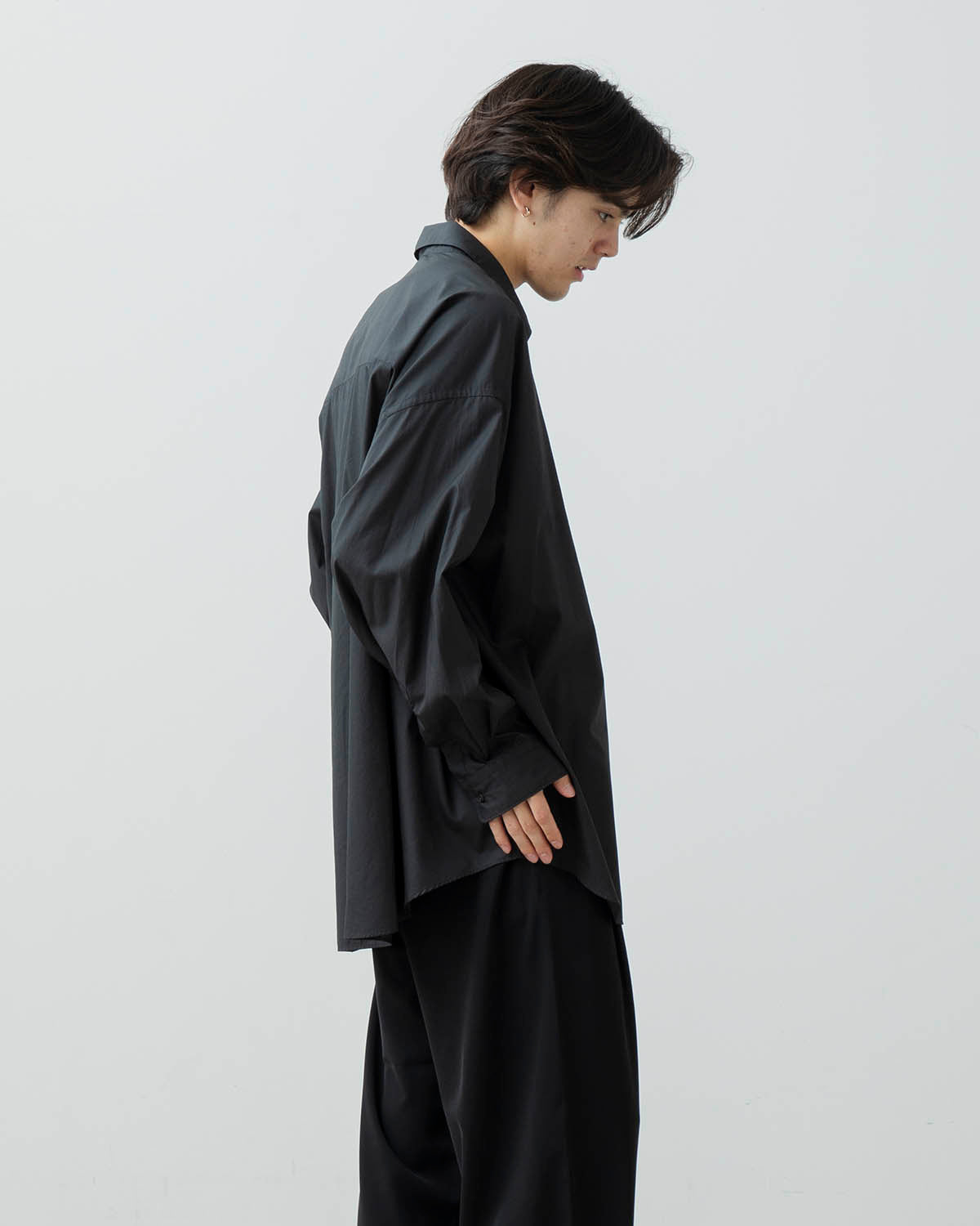 BROAD L/S OVERSIZED REGULAR COLLAR SHIRT