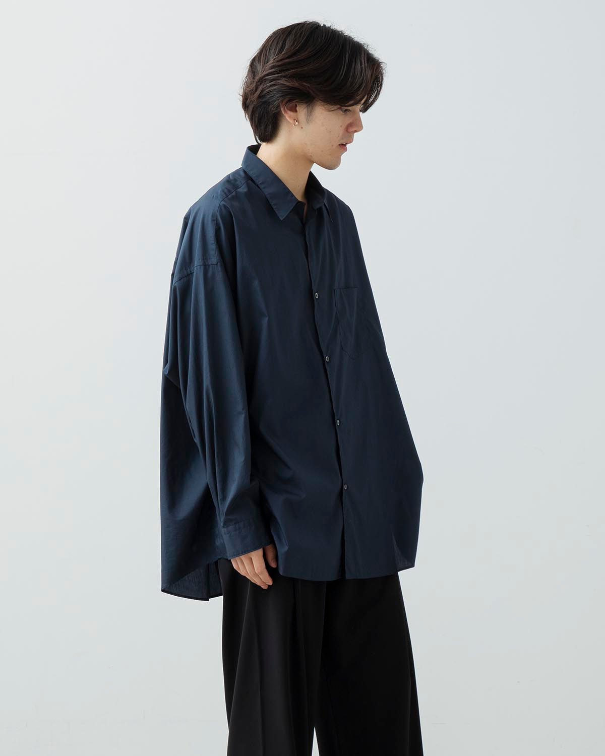 BROAD L/S OVERSIZED REGULAR COLLAR SHIRT