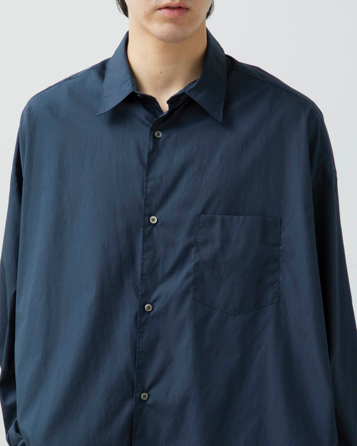 BROAD L/S OVERSIZED REGULAR COLLAR SHIRT