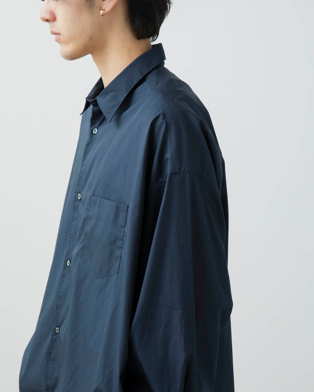 BROAD L/S OVERSIZED REGULAR COLLAR SHIRT