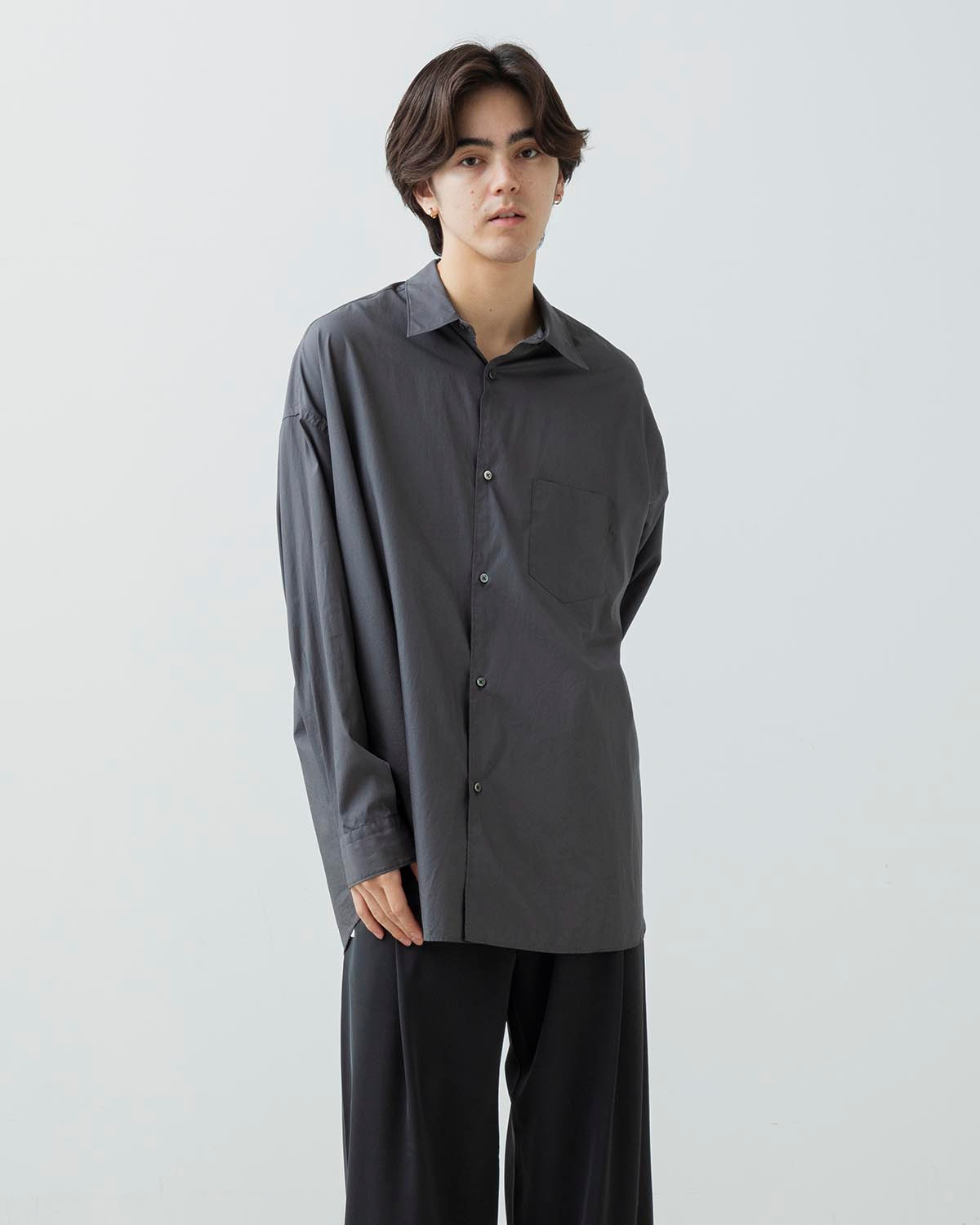 BROAD L/S OVERSIZED REGULAR COLLAR SHIRT