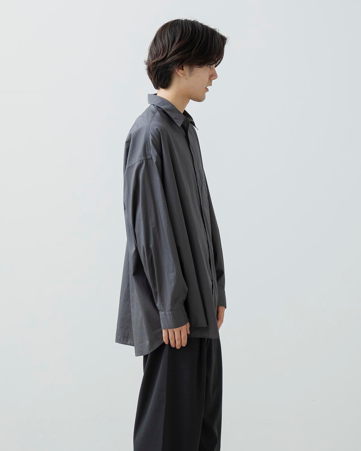 BROAD L/S OVERSIZED REGULAR COLLAR SHIRT