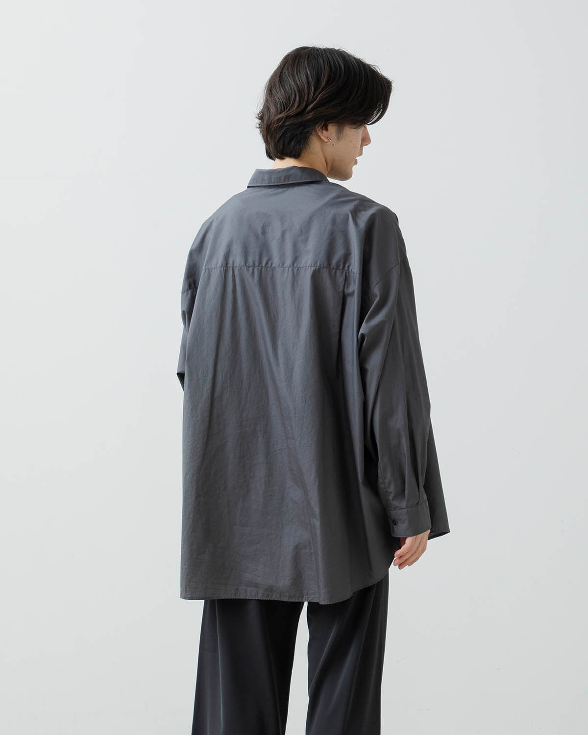 BROAD L/S OVERSIZED REGULAR COLLAR SHIRT