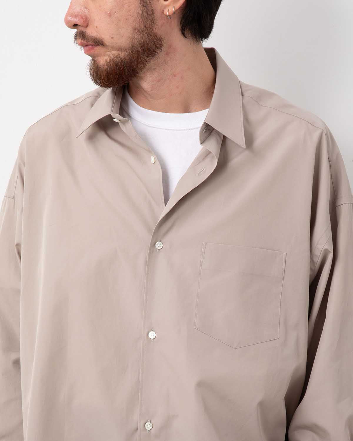 ALUMO FOR GP L/S OVERSIZED REGULAR COLLAR SHIRT