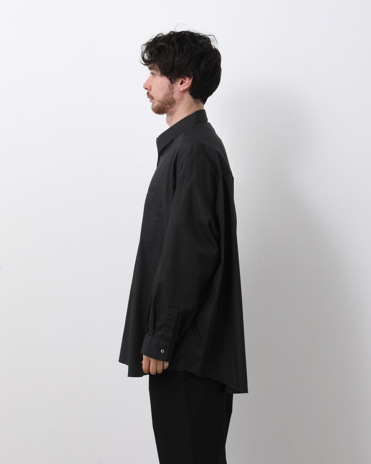 BROAD L/S OVERSIZED REGULAR COLLAR SHIRT