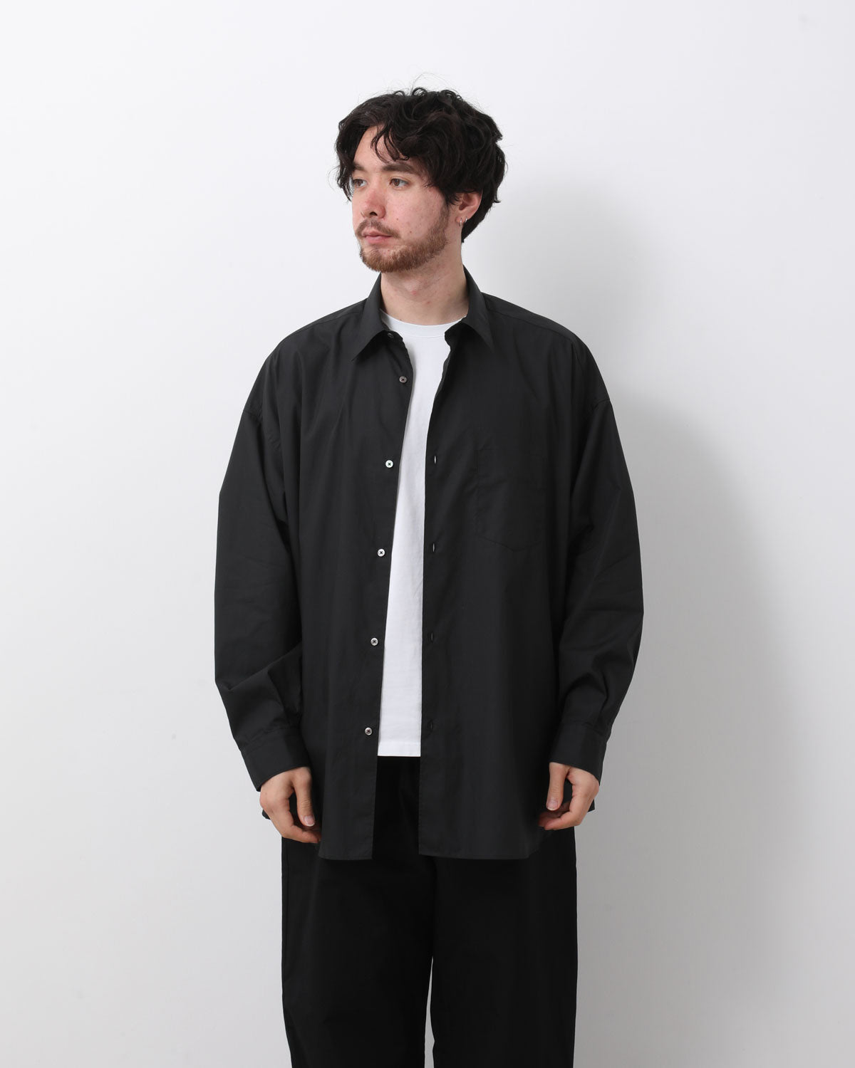 BROAD L/S OVERSIZED REGULAR COLLAR SHIRT