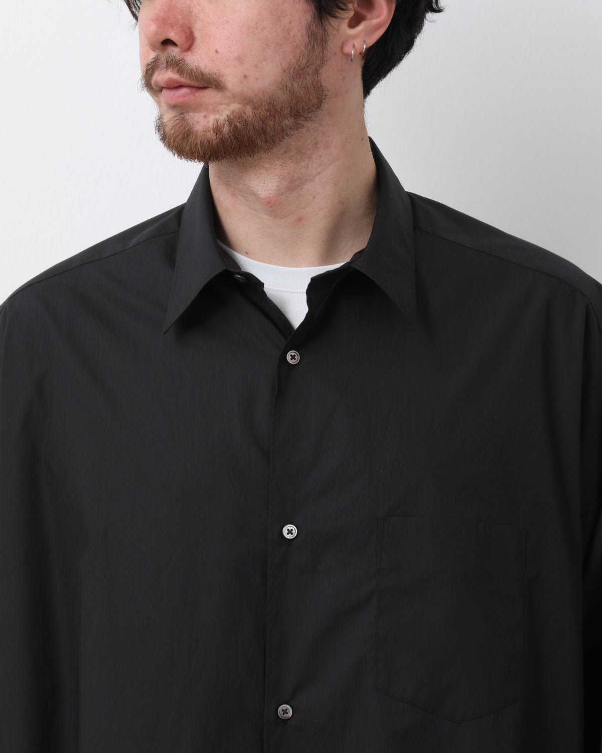 BROAD L/S OVERSIZED REGULAR COLLAR SHIRT