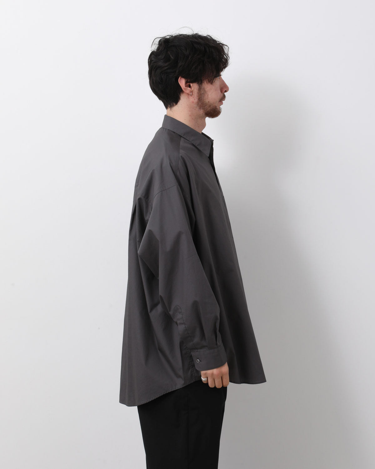 BROAD L/S OVERSIZED REGULAR COLLAR SHIRT