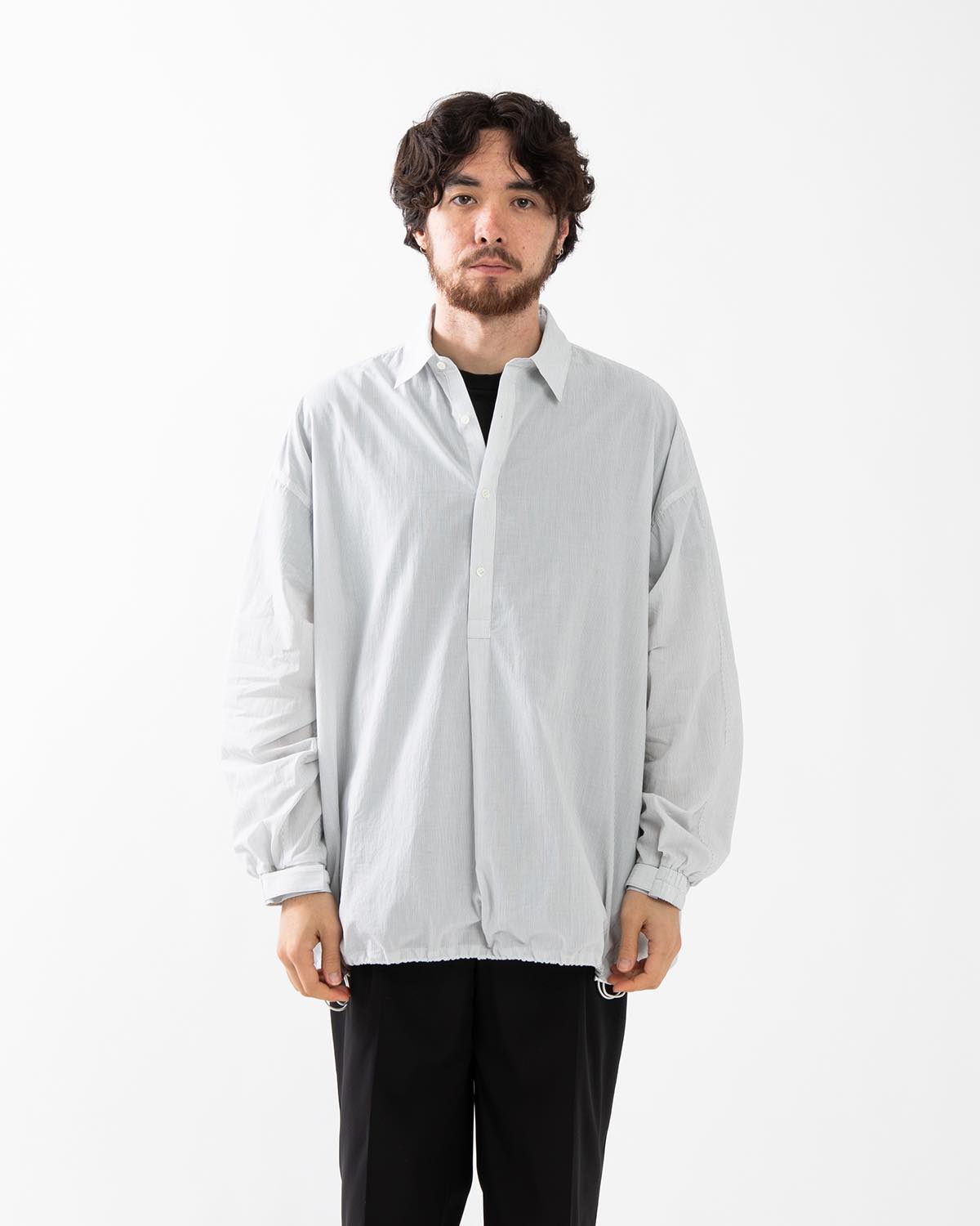 SEERSUCKER PULLOVER SHIRT