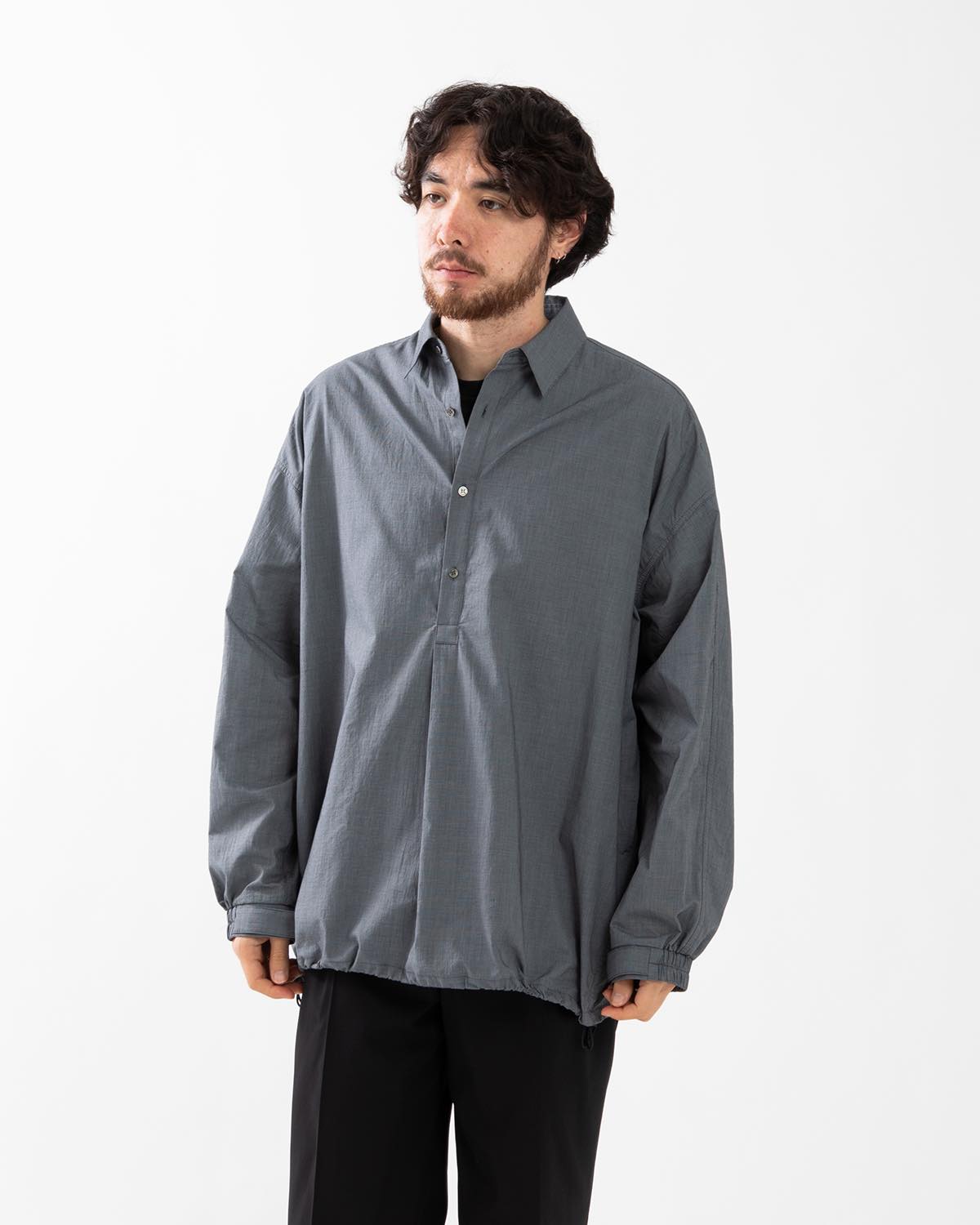 SEERSUCKER PULLOVER SHIRT