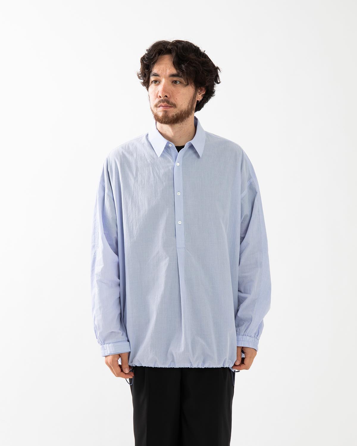 SEERSUCKER PULLOVER SHIRT