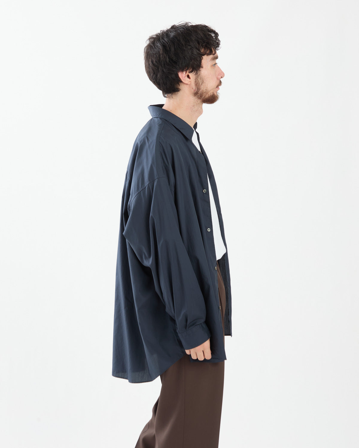 BROAD L/S OVERSIZED REGULAR COLLAR SHIRT
