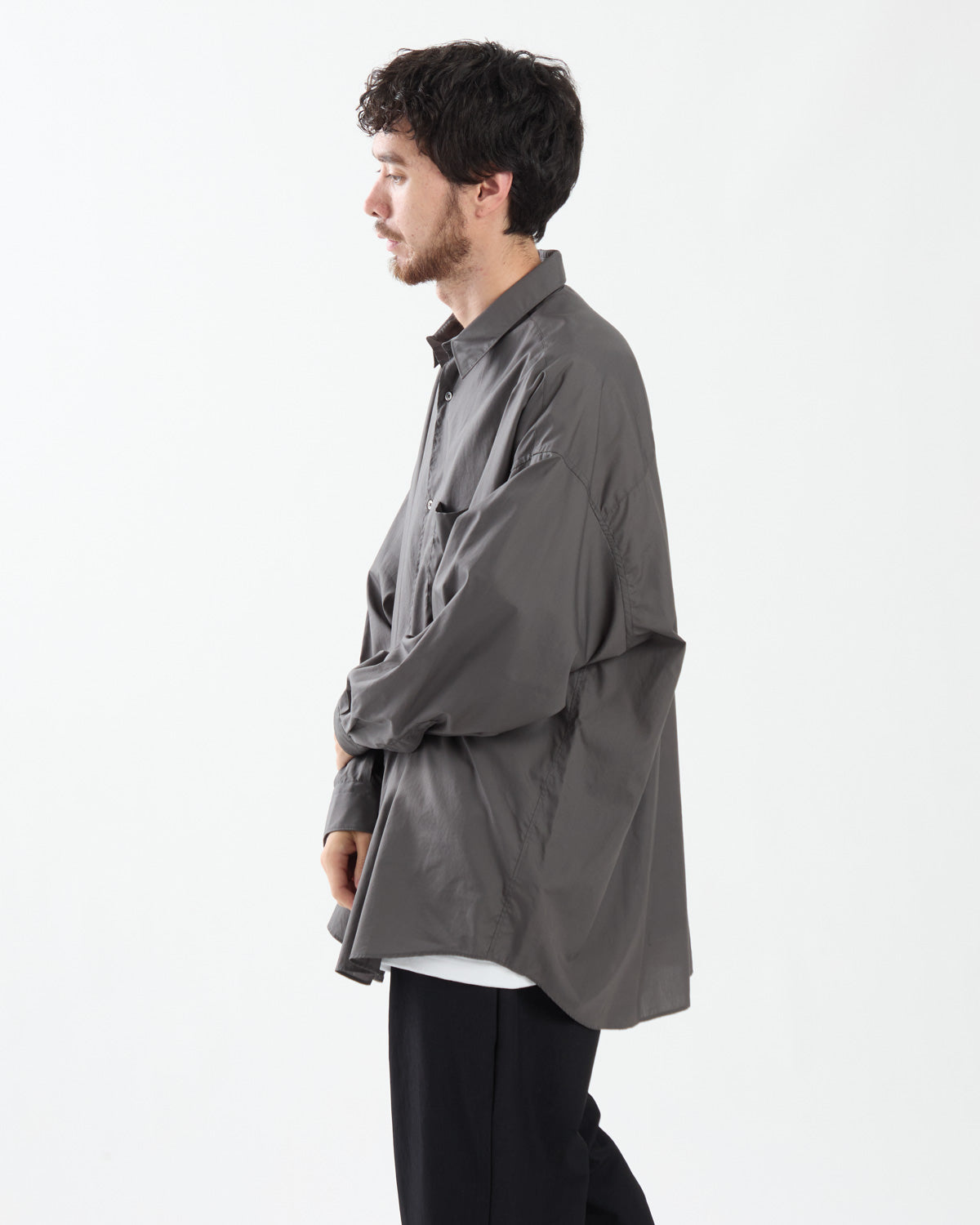 BROAD L/S OVERSIZED REGULAR COLLAR SHIRT