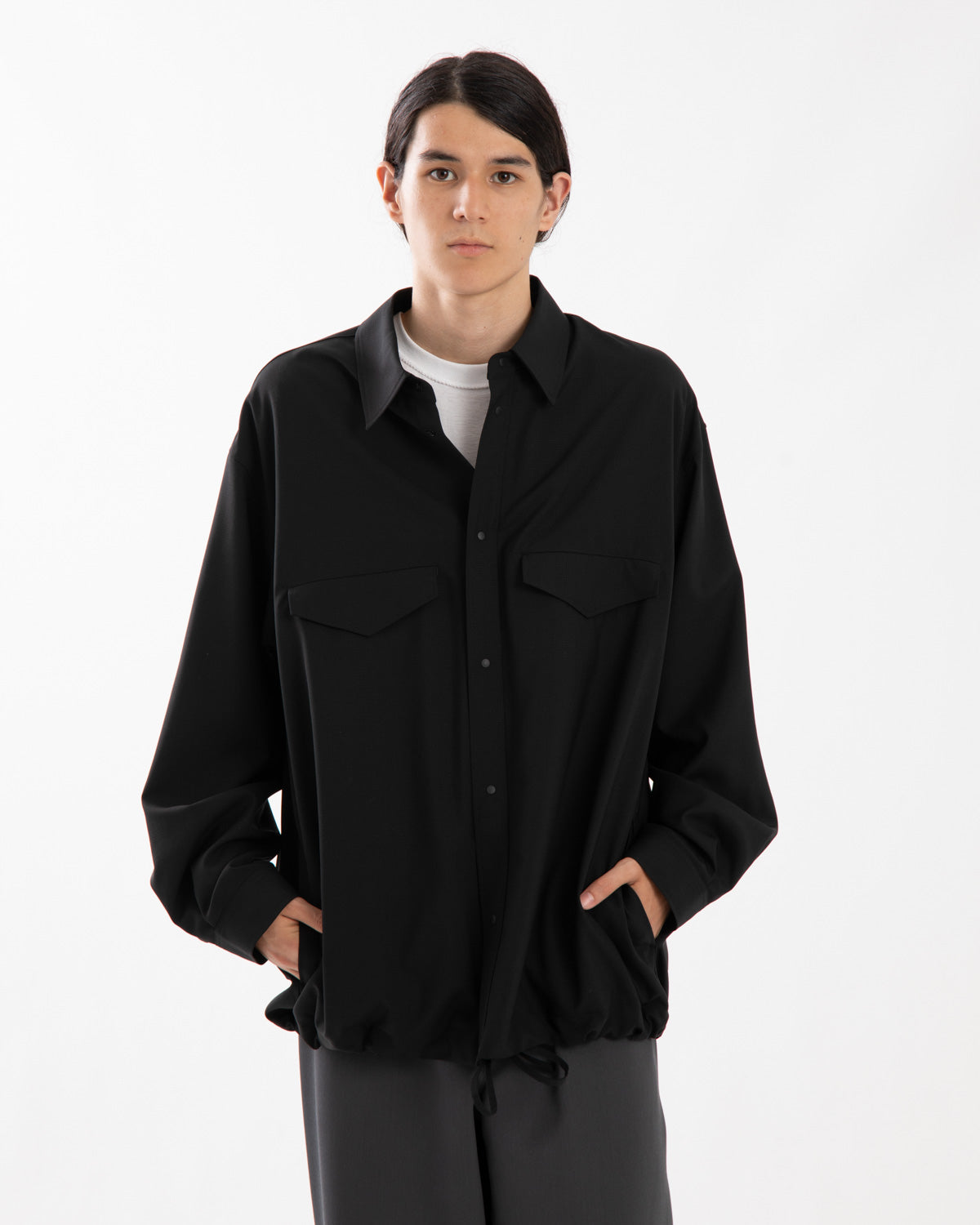 WOOL RIPSTOP SHIRT JACKET