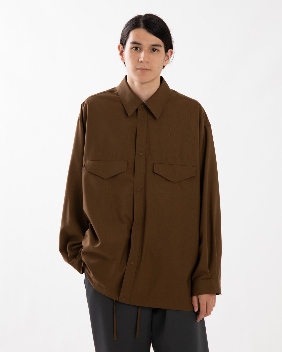 WOOL RIPSTOP SHIRT JACKET