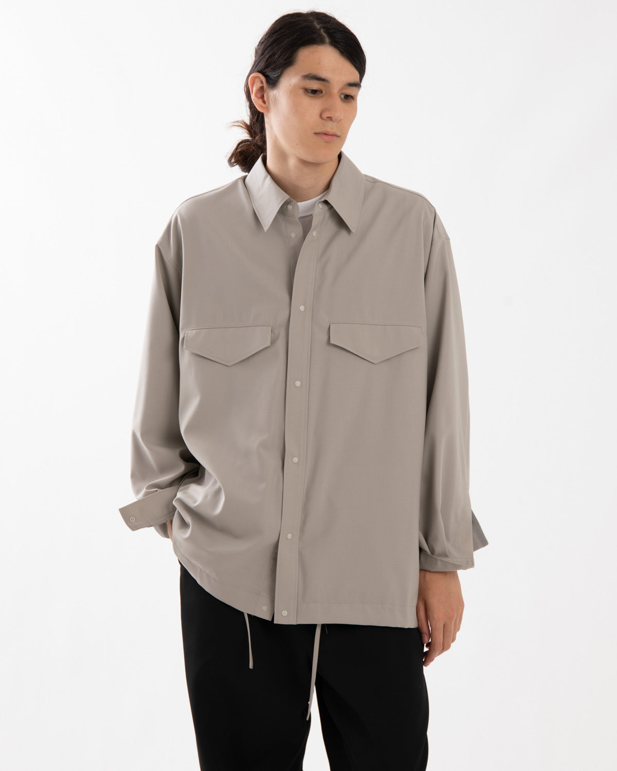 WOOL RIPSTOP SHIRT JACKET