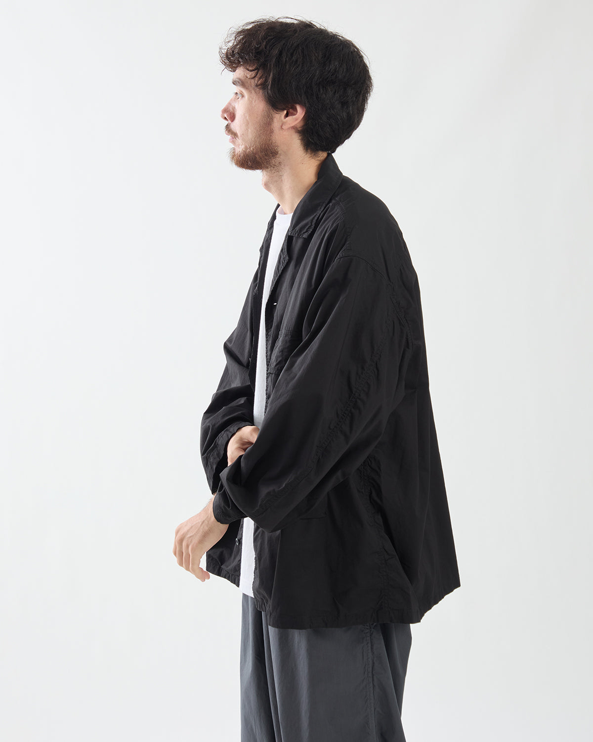 GARMENT DYED TYPEWRITER FATIGUE SHIRT