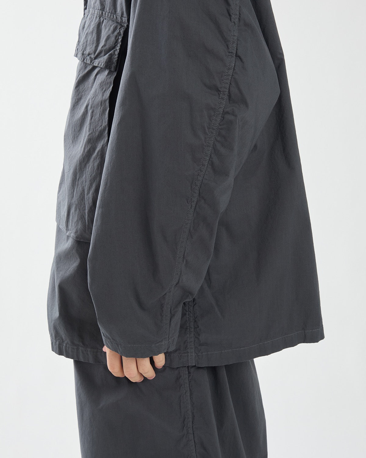 GARMENT DYED TYPEWRITER FATIGUE SHIRT