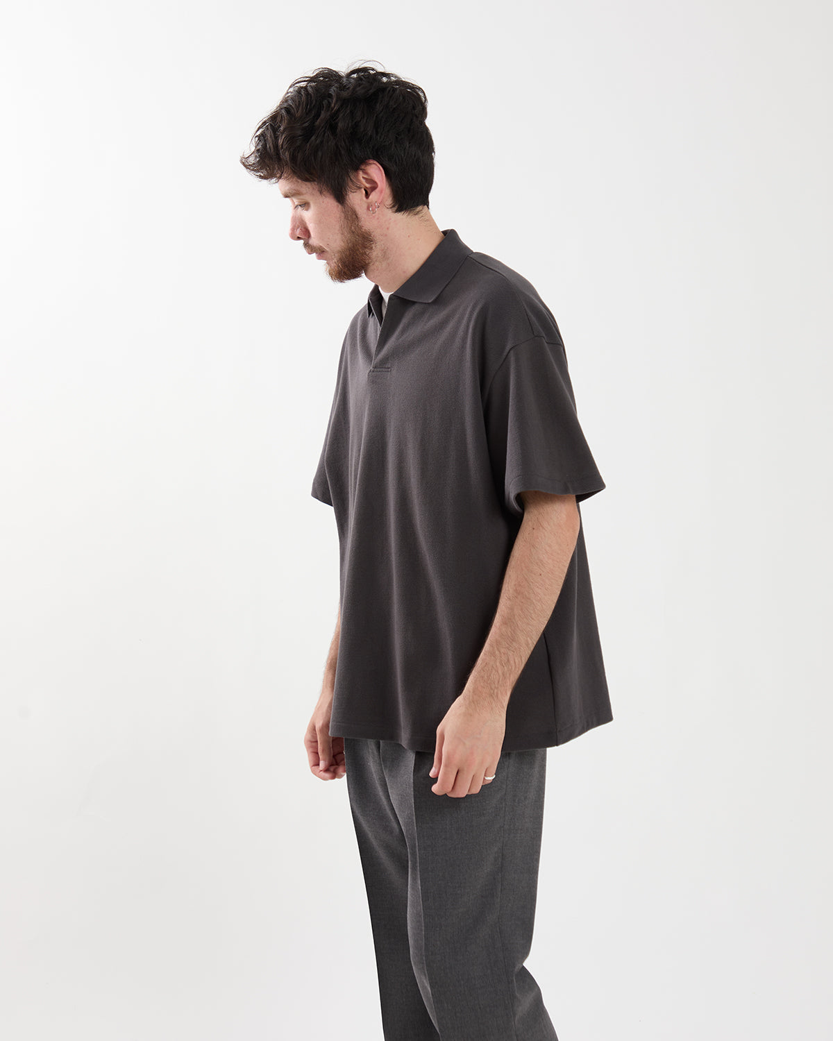COTTON PIQUE JERSEY S/S SKIPPER POLO