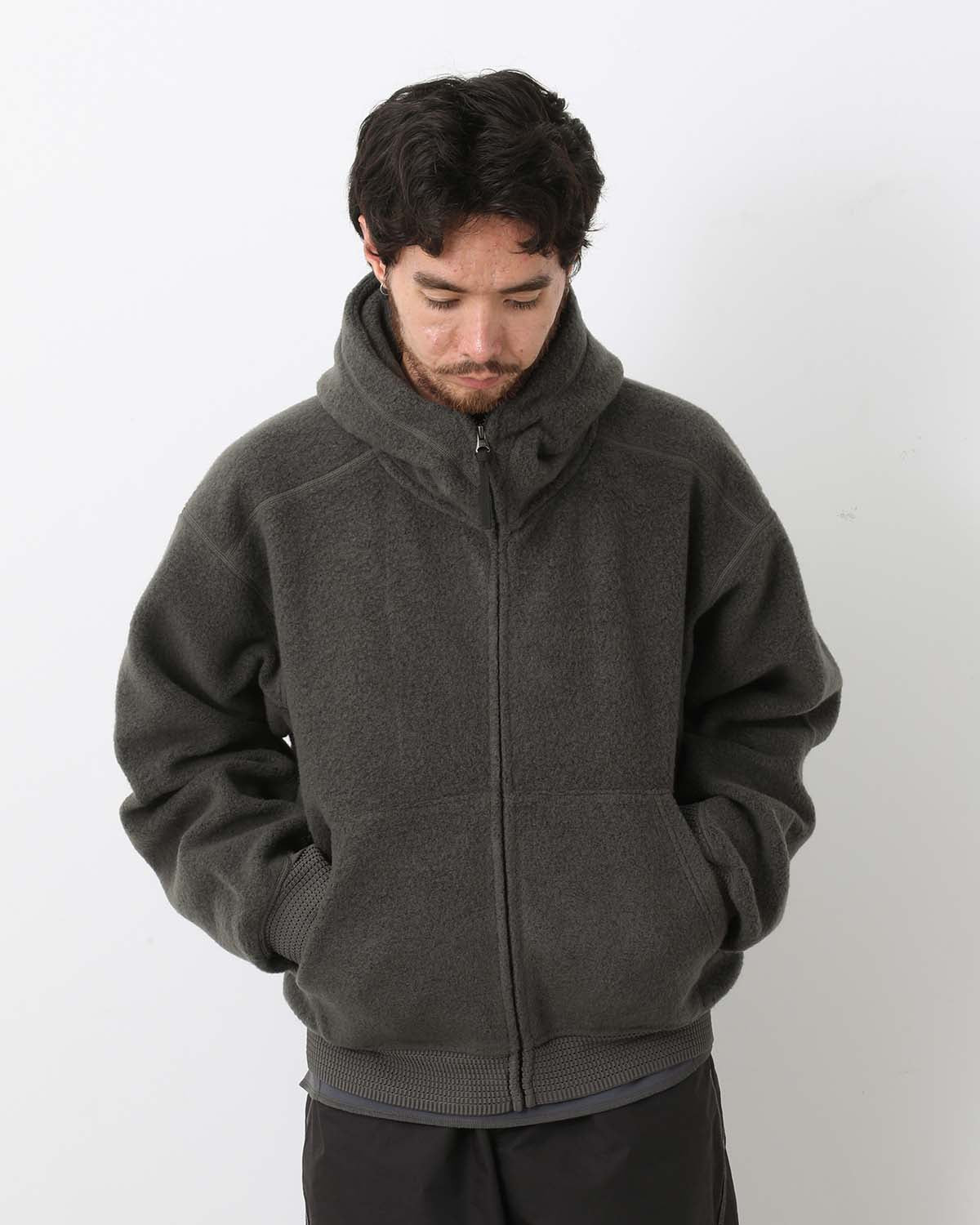 WOOL FLEECE HOODIE