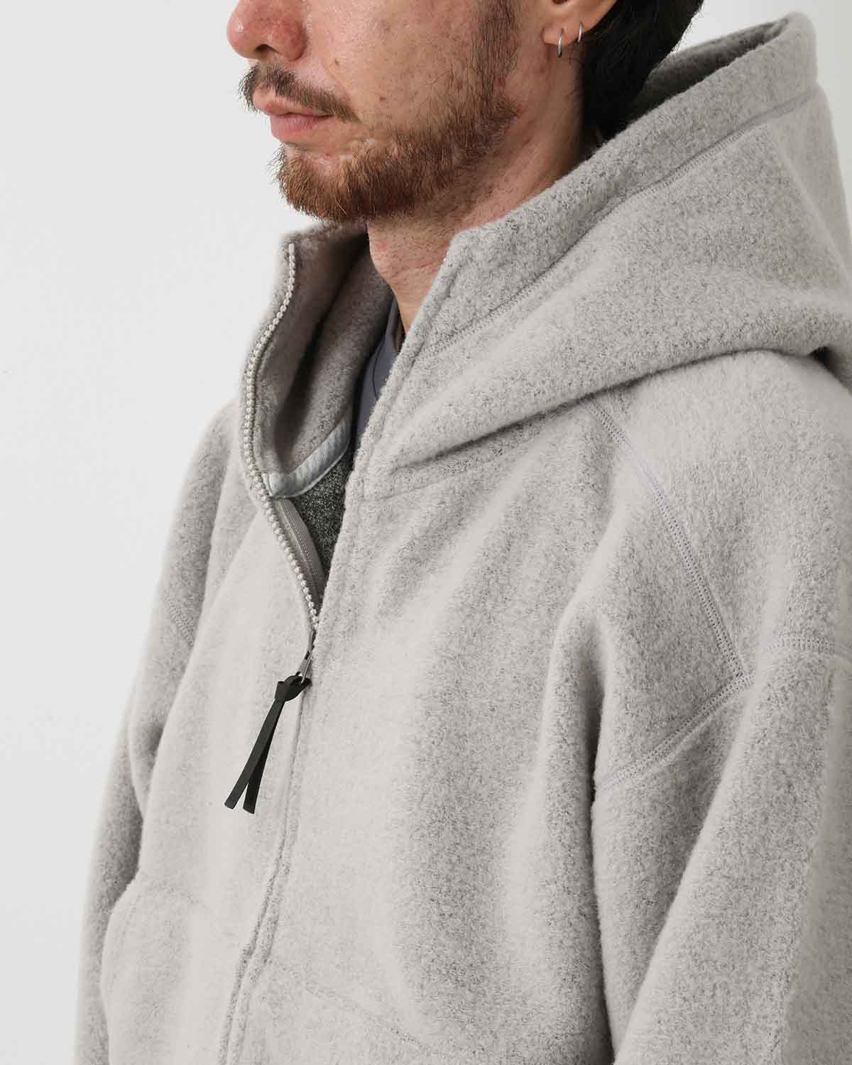 WOOL FLEECE HOODIE