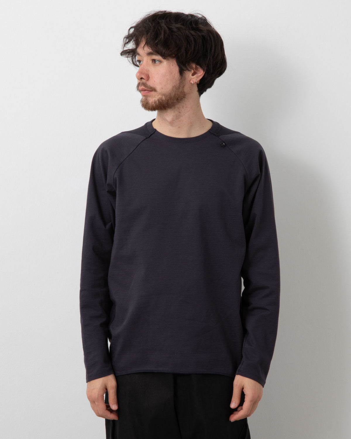 PANELED MESH L/S TOP