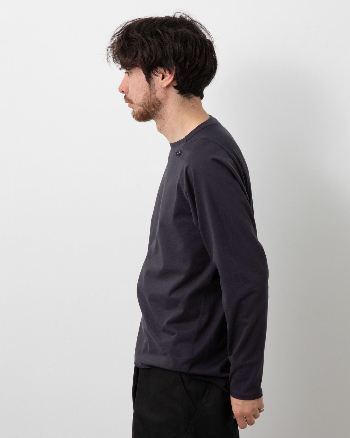 PANELED MESH L/S TOP