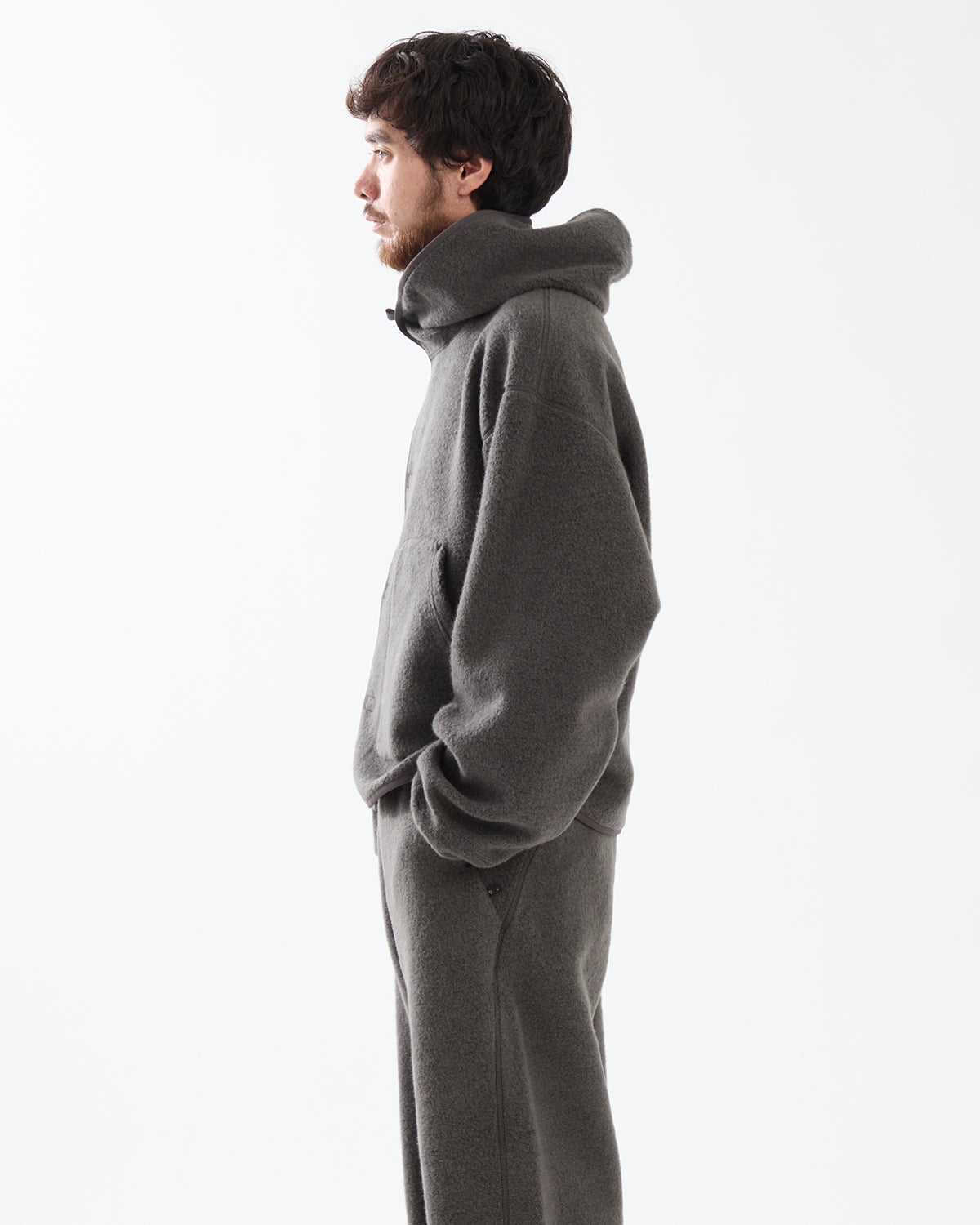 WOOL FLEECE HOODIE