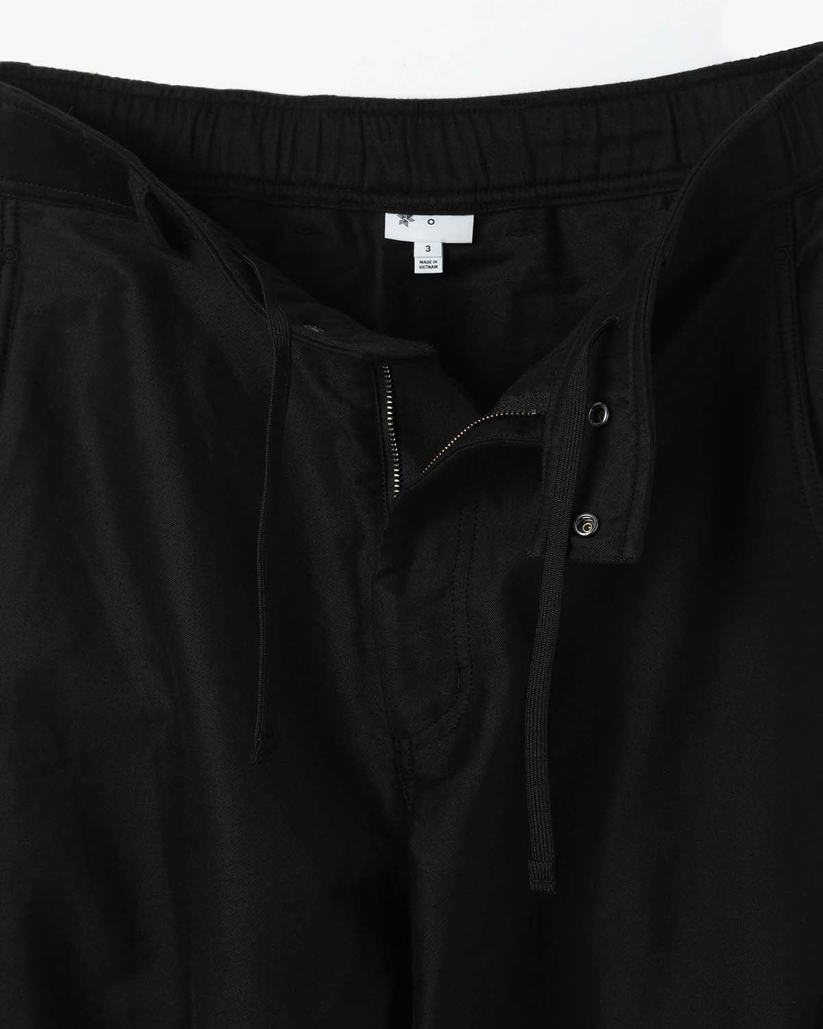 COTTON SILK BLEND HELICOID WIDE PANTS